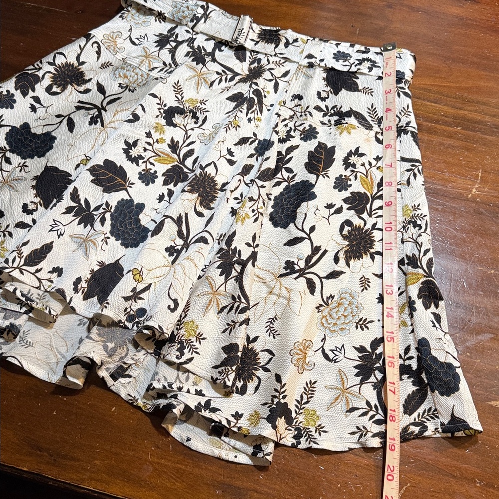 A.L.C. BRIEN SILK BLEND FLORAL RUFFLED MINI SKIRT💥 - Picture 4 of 11